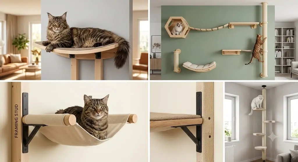 Best Cat Wall Shelves for Large Cats: Stud-Tested Picks