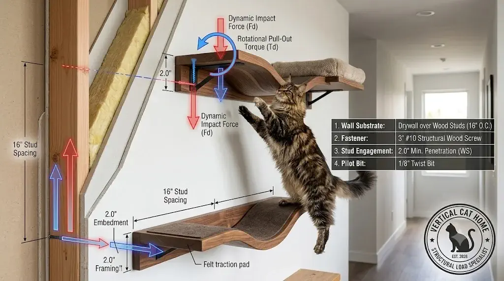 How Far Apart Should Cat Wall Shelves Be? Biomechanical Guide