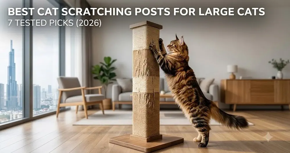 Best Cat Scratching Posts for Large Cats: 7 Tested Picks (2026)