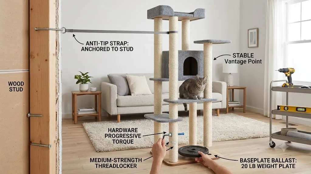 How to Stop a Tall Cat Tree from Wobbling: Anti-Tip (2026)