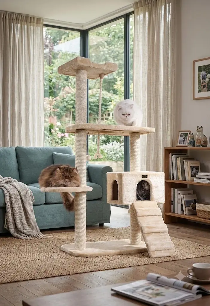 Armarkat Cat Tree Model A5801 (Beige, 58"H)