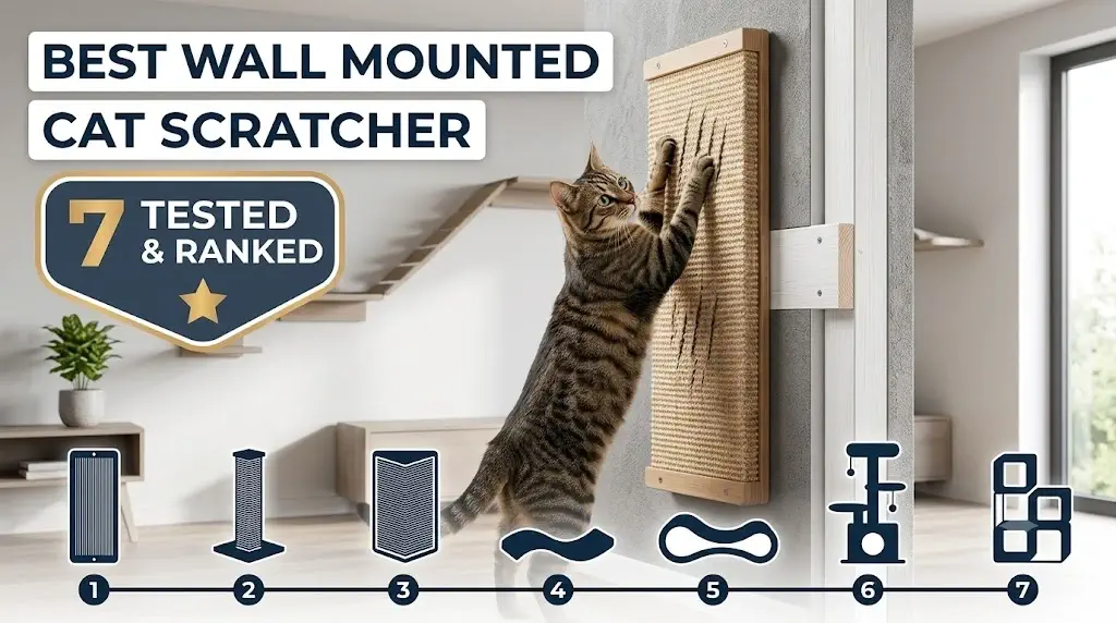 Best Wall Mounted Cat Scratcher: 7 Tested Sisal Posts (2026)