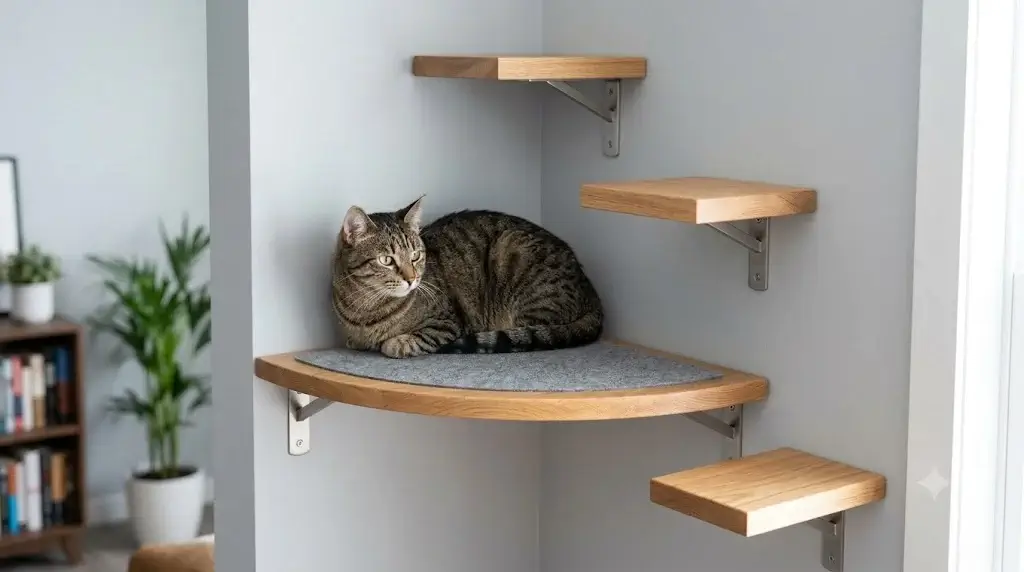 5 Best Corner Cat Wall Shelves: 90° Space-Saving Perches