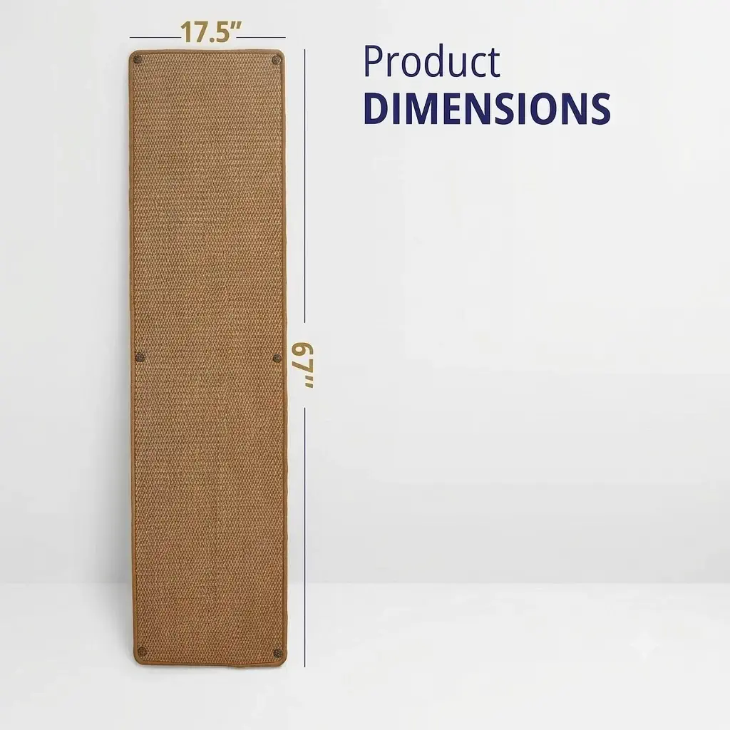 SANDPEAK Cat Wall Climbing Carpet & Scratcher (67" × 17")