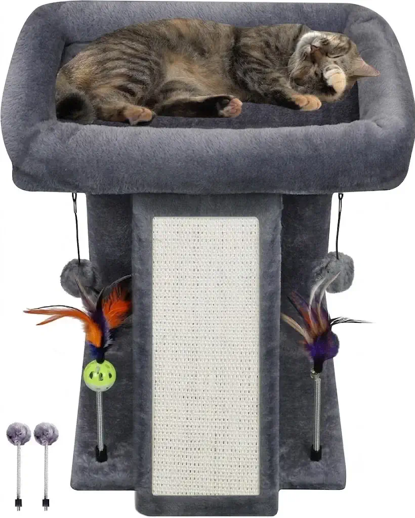 TWDEPART Modern Cat Tree Tower with Scratching Post