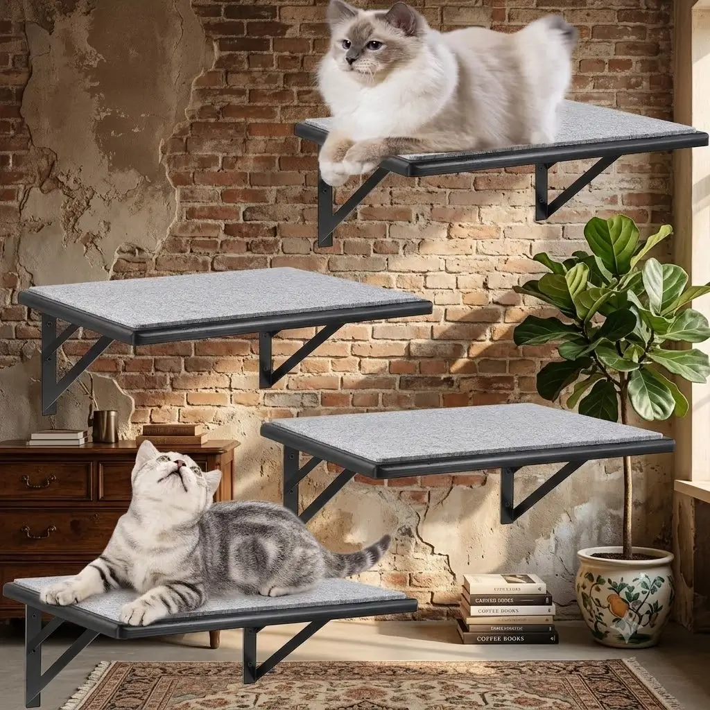 GADKE Cat Wall Shelves Set of 4