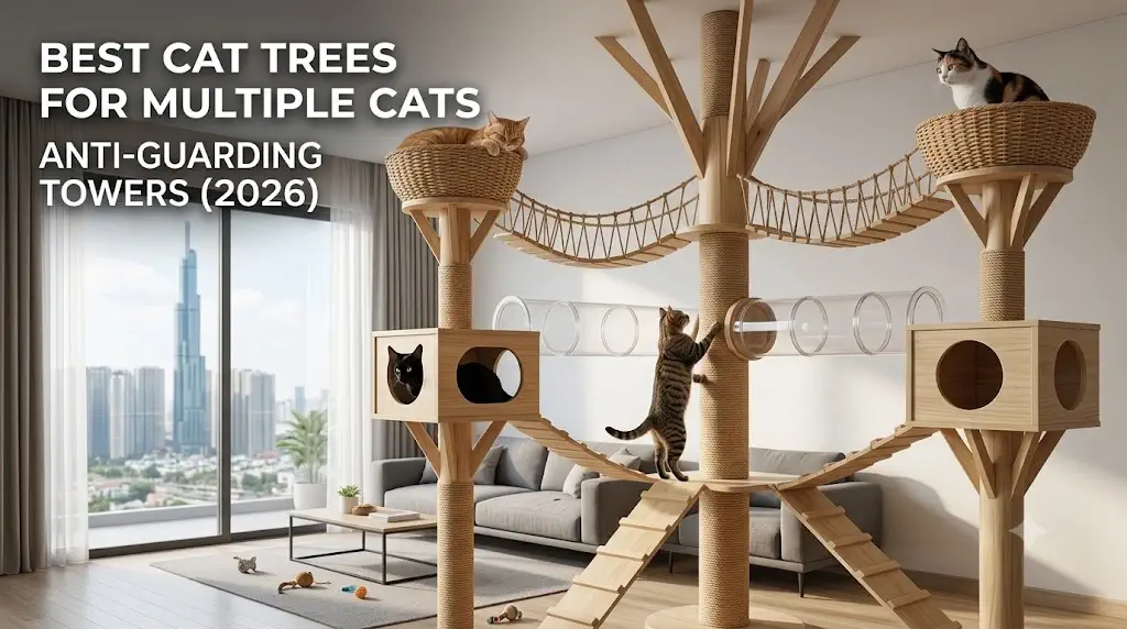 Best Cat Trees for Multiple Cats: 7 Tested Towers (2026)